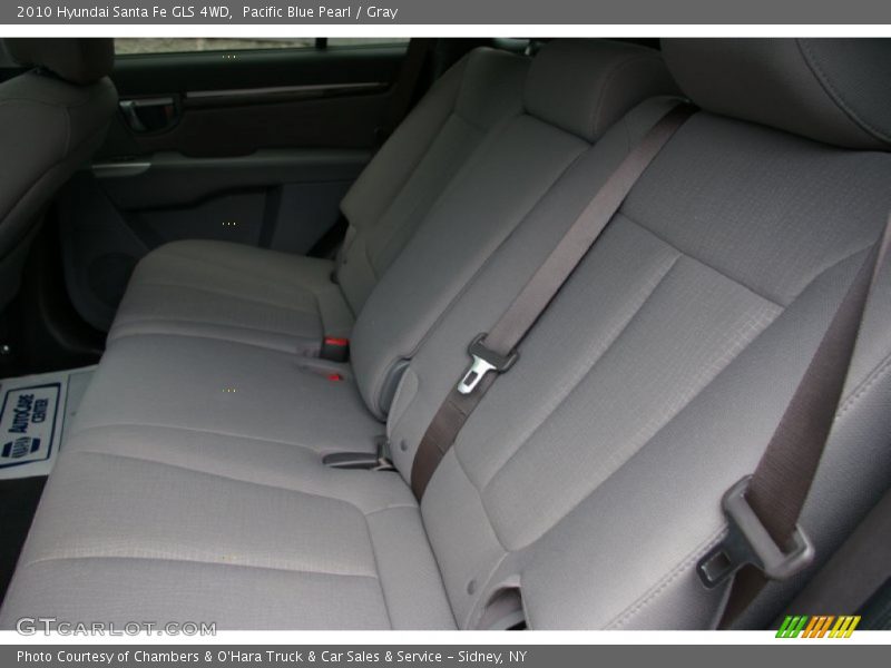 Pacific Blue Pearl / Gray 2010 Hyundai Santa Fe GLS 4WD