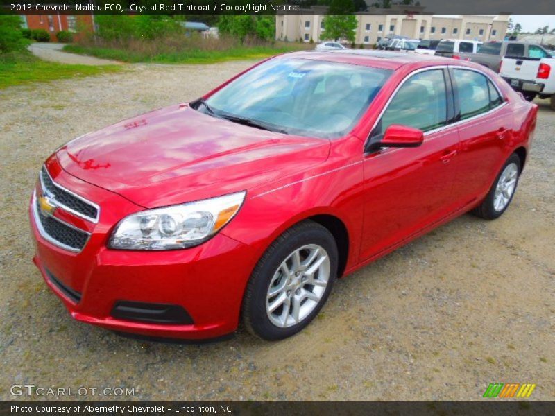 Crystal Red Tintcoat / Cocoa/Light Neutral 2013 Chevrolet Malibu ECO