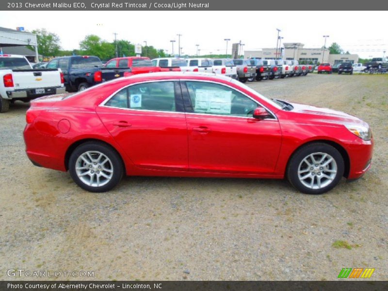 Crystal Red Tintcoat / Cocoa/Light Neutral 2013 Chevrolet Malibu ECO