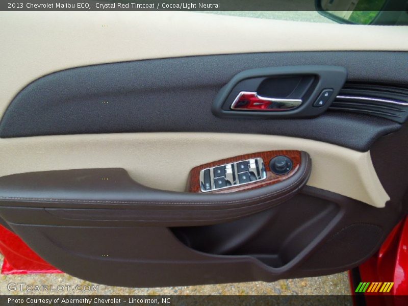 Crystal Red Tintcoat / Cocoa/Light Neutral 2013 Chevrolet Malibu ECO
