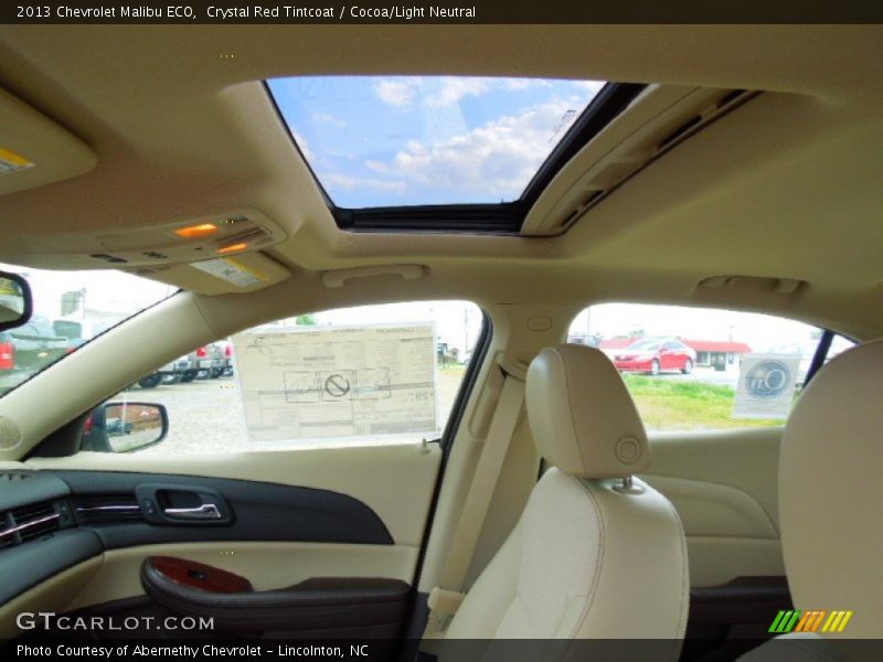 Crystal Red Tintcoat / Cocoa/Light Neutral 2013 Chevrolet Malibu ECO