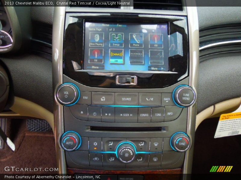 Controls of 2013 Malibu ECO