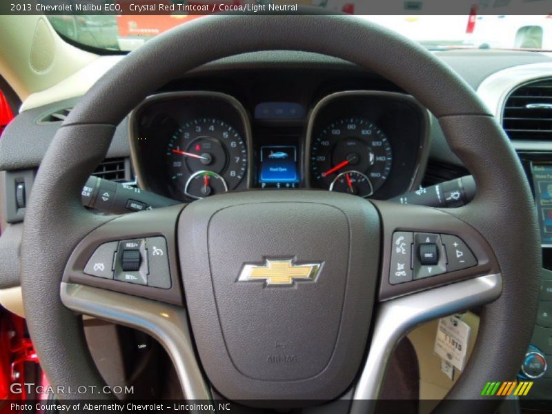 Crystal Red Tintcoat / Cocoa/Light Neutral 2013 Chevrolet Malibu ECO