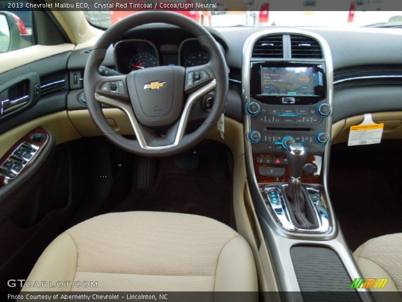Crystal Red Tintcoat / Cocoa/Light Neutral 2013 Chevrolet Malibu ECO