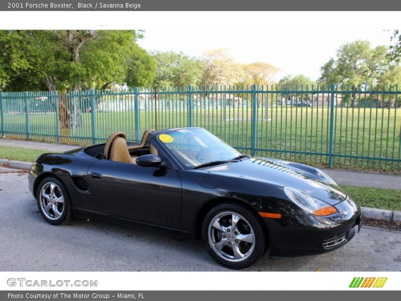 Black / Savanna Beige 2001 Porsche Boxster