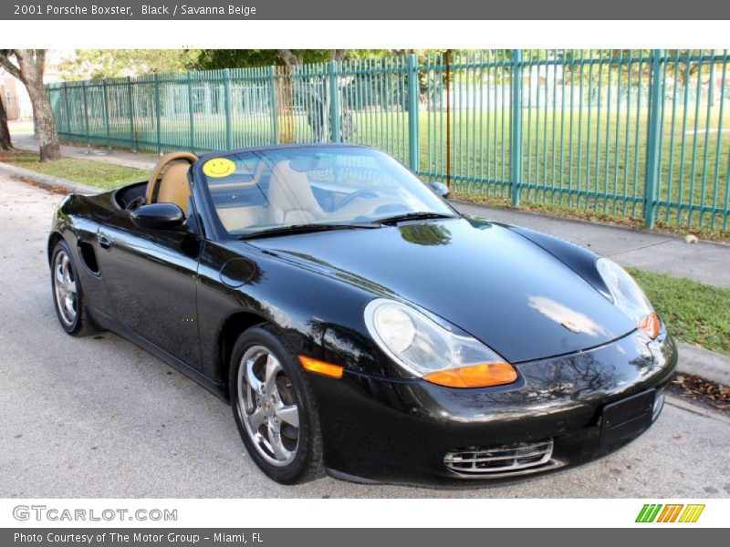 Black / Savanna Beige 2001 Porsche Boxster