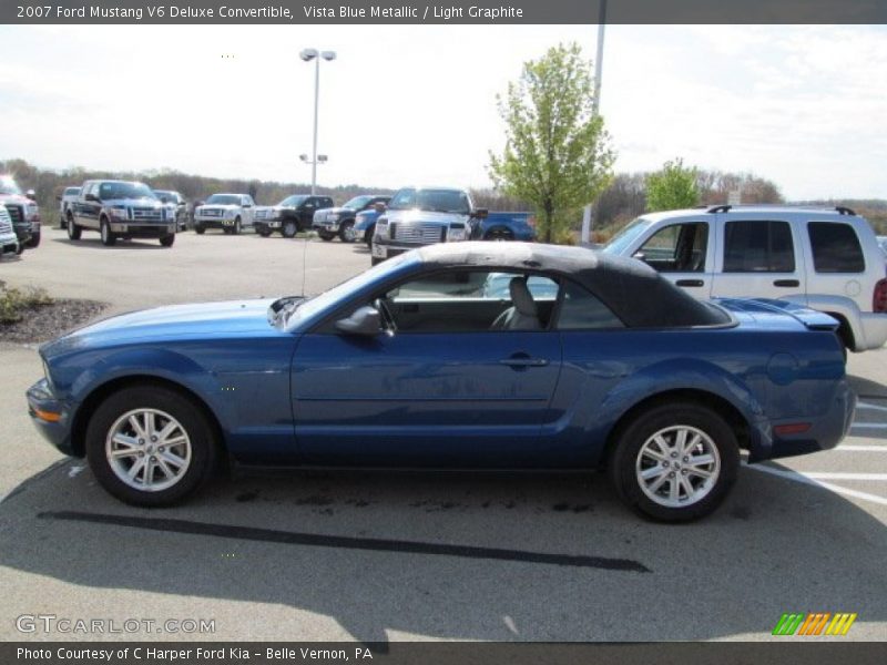 Vista Blue Metallic / Light Graphite 2007 Ford Mustang V6 Deluxe Convertible