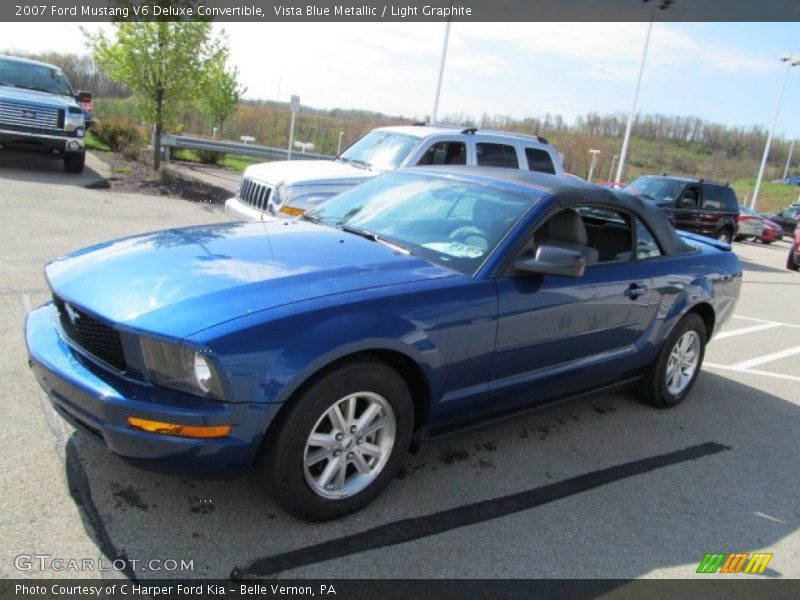 Vista Blue Metallic / Light Graphite 2007 Ford Mustang V6 Deluxe Convertible