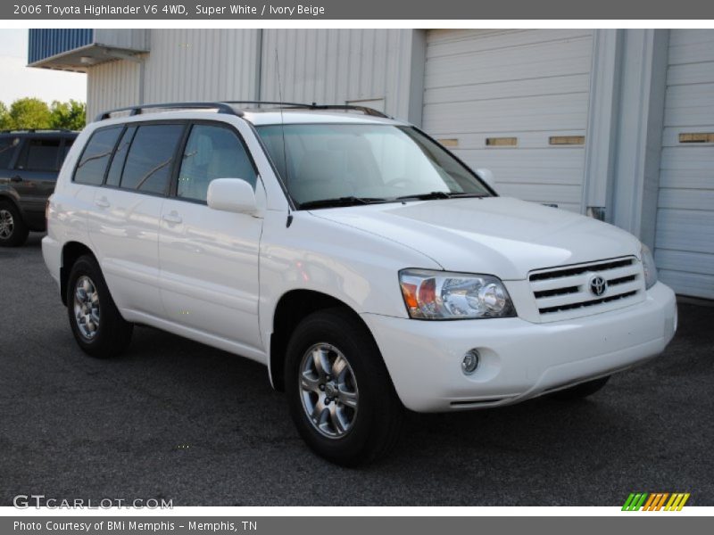Super White / Ivory Beige 2006 Toyota Highlander V6 4WD
