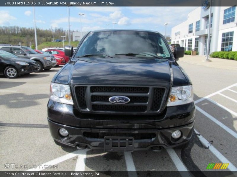 Black / Medium Flint Grey 2008 Ford F150 STX SuperCab 4x4