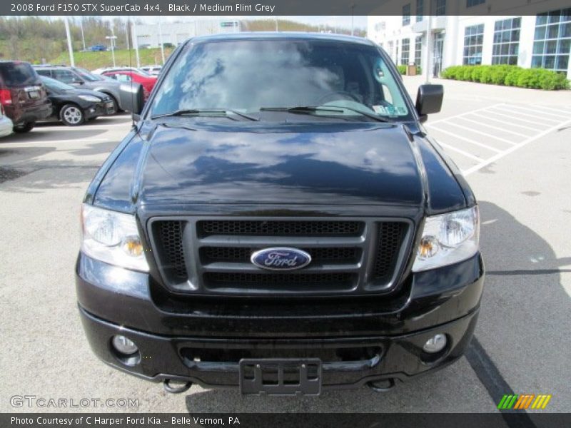 Black / Medium Flint Grey 2008 Ford F150 STX SuperCab 4x4