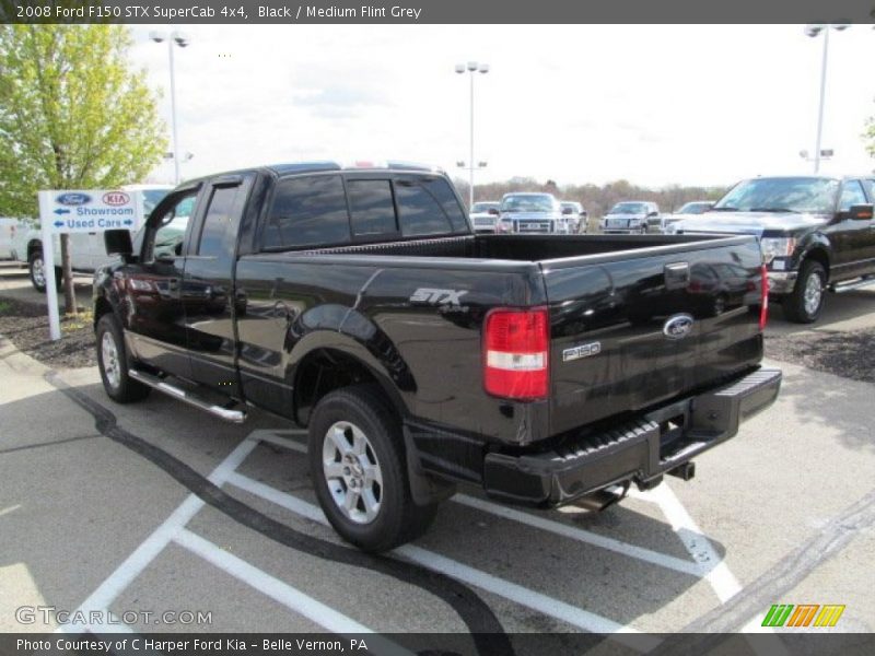 Black / Medium Flint Grey 2008 Ford F150 STX SuperCab 4x4