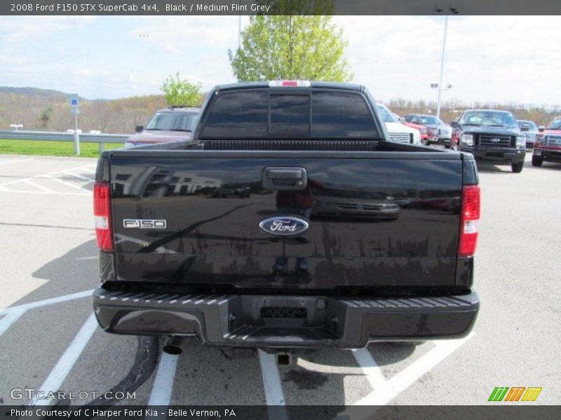 Black / Medium Flint Grey 2008 Ford F150 STX SuperCab 4x4