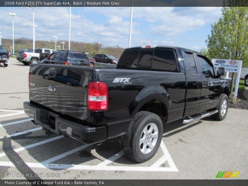 Black / Medium Flint Grey 2008 Ford F150 STX SuperCab 4x4