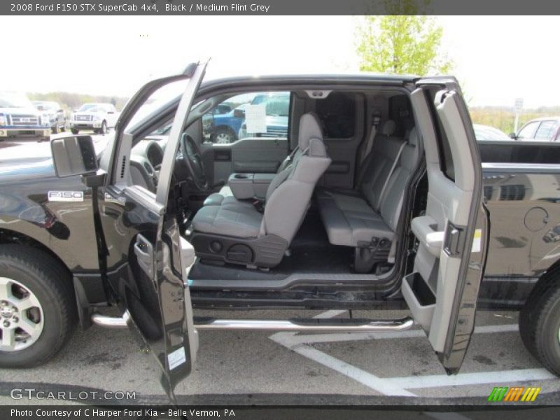 Black / Medium Flint Grey 2008 Ford F150 STX SuperCab 4x4