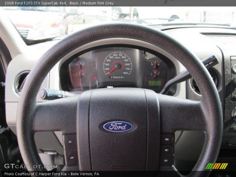 Black / Medium Flint Grey 2008 Ford F150 STX SuperCab 4x4