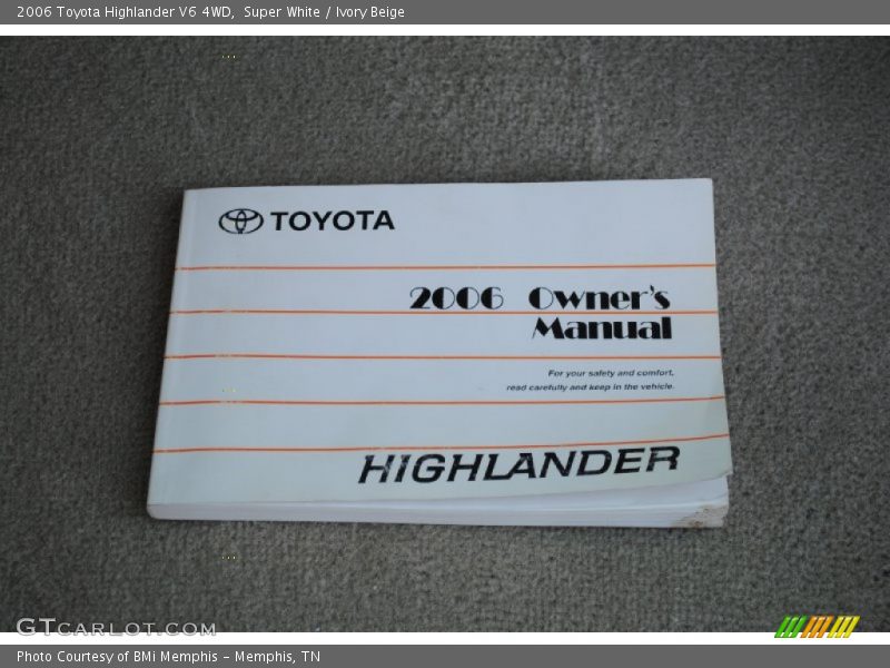 Super White / Ivory Beige 2006 Toyota Highlander V6 4WD