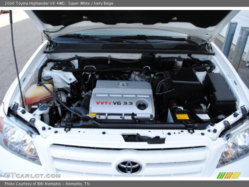 Super White / Ivory Beige 2006 Toyota Highlander V6 4WD