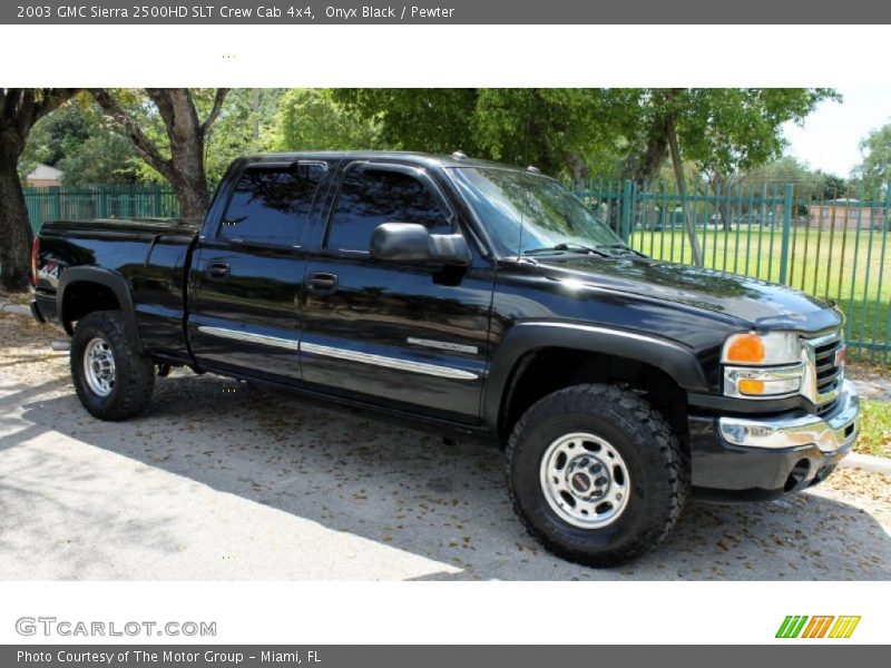 Onyx Black / Pewter 2003 GMC Sierra 2500HD SLT Crew Cab 4x4