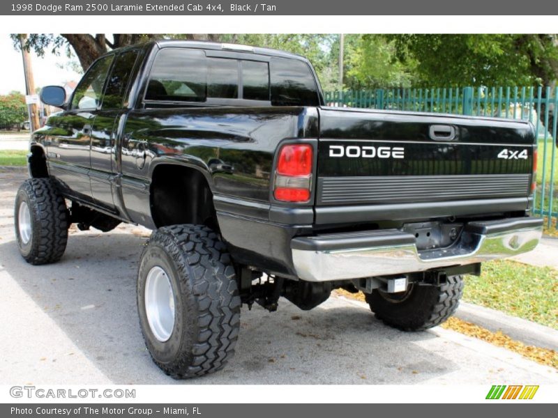Black / Tan 1998 Dodge Ram 2500 Laramie Extended Cab 4x4