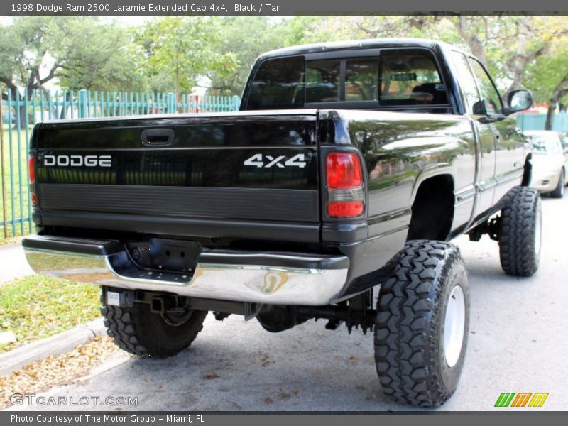 Black / Tan 1998 Dodge Ram 2500 Laramie Extended Cab 4x4