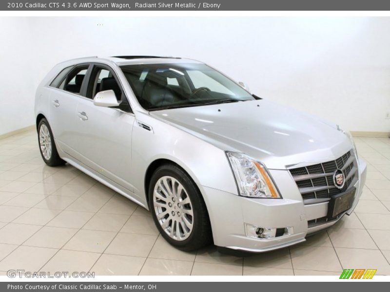 Radiant Silver Metallic / Ebony 2010 Cadillac CTS 4 3.6 AWD Sport Wagon
