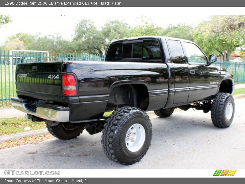 Black / Tan 1998 Dodge Ram 2500 Laramie Extended Cab 4x4