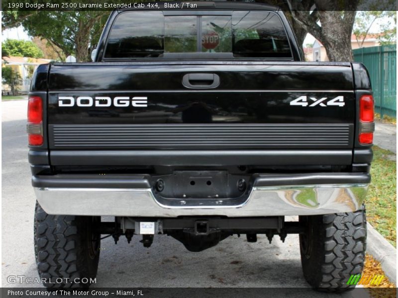 Black / Tan 1998 Dodge Ram 2500 Laramie Extended Cab 4x4