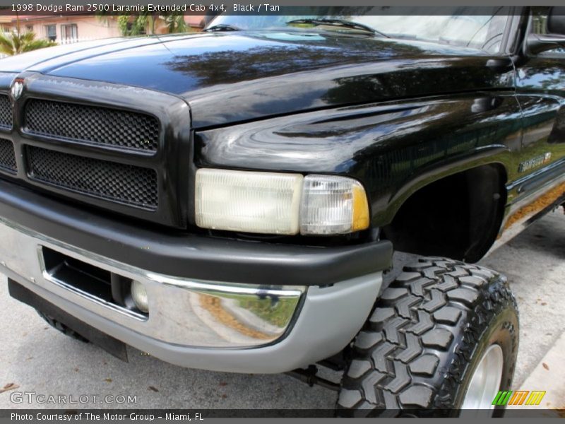 Black / Tan 1998 Dodge Ram 2500 Laramie Extended Cab 4x4