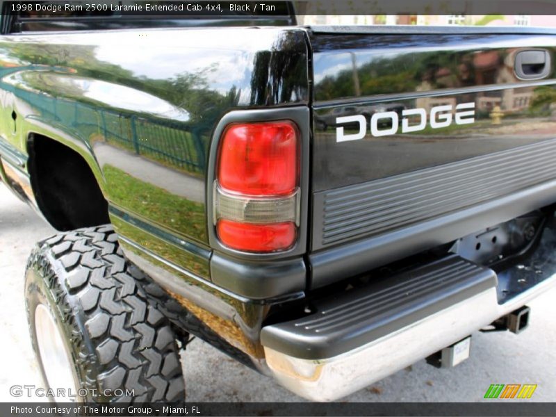 Black / Tan 1998 Dodge Ram 2500 Laramie Extended Cab 4x4