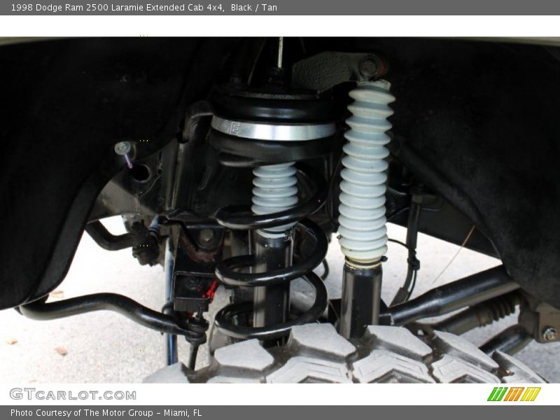 Black / Tan 1998 Dodge Ram 2500 Laramie Extended Cab 4x4