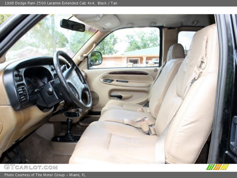 Black / Tan 1998 Dodge Ram 2500 Laramie Extended Cab 4x4