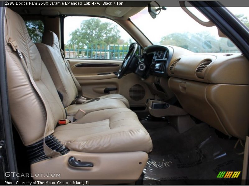 Black / Tan 1998 Dodge Ram 2500 Laramie Extended Cab 4x4