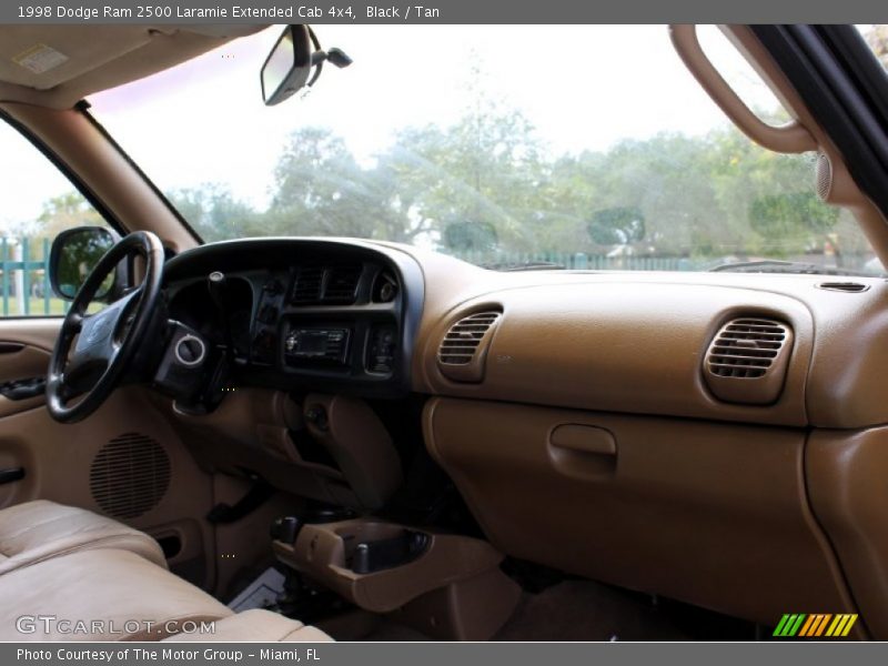 Black / Tan 1998 Dodge Ram 2500 Laramie Extended Cab 4x4