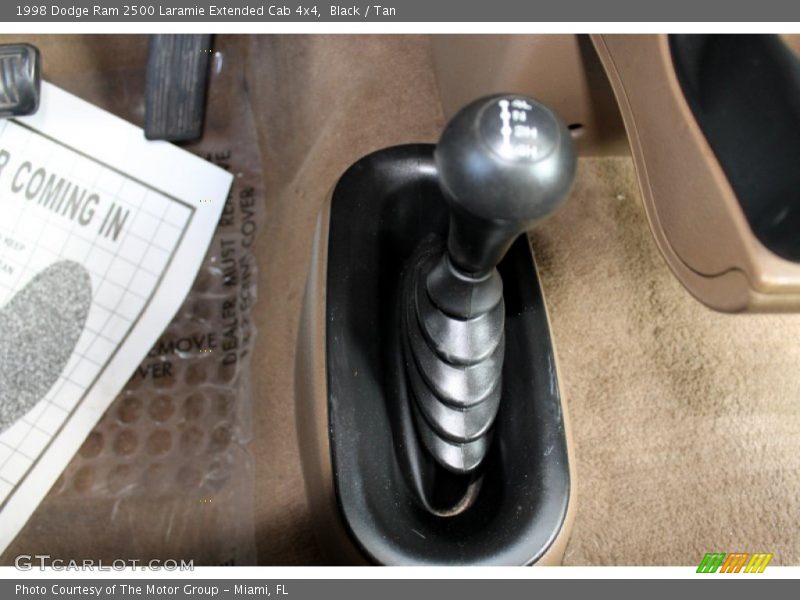 Black / Tan 1998 Dodge Ram 2500 Laramie Extended Cab 4x4