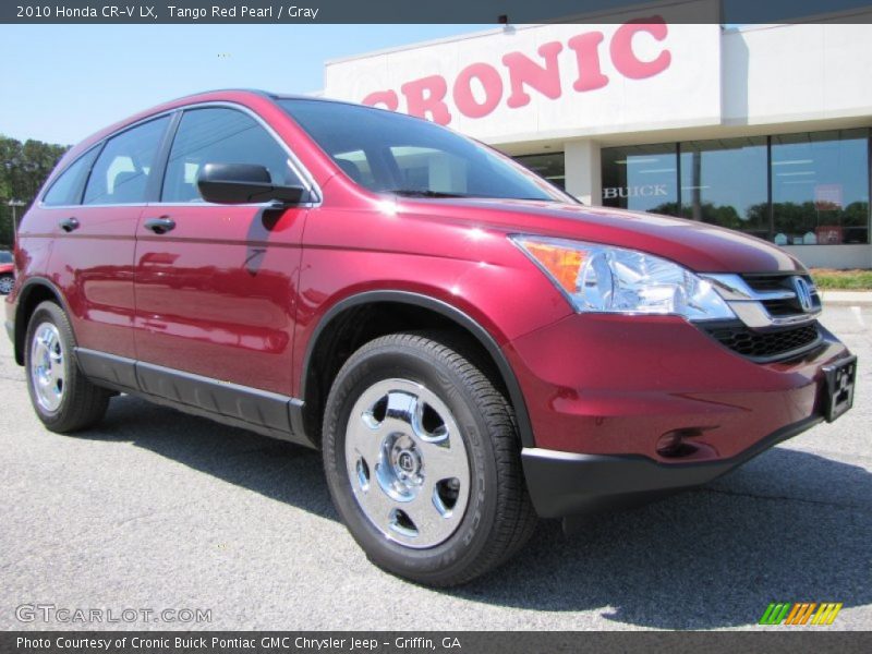 Tango Red Pearl / Gray 2010 Honda CR-V LX