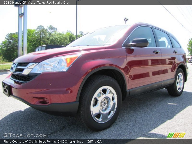 Tango Red Pearl / Gray 2010 Honda CR-V LX