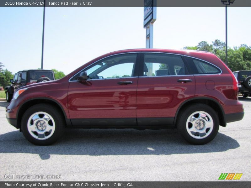 Tango Red Pearl / Gray 2010 Honda CR-V LX