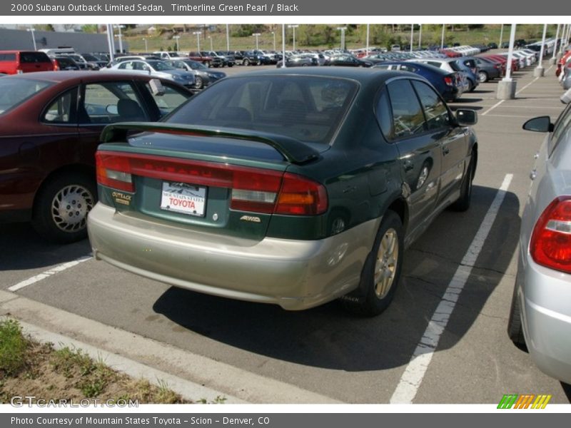 Timberline Green Pearl / Black 2000 Subaru Outback Limited Sedan