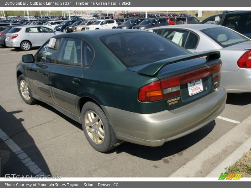 Timberline Green Pearl / Black 2000 Subaru Outback Limited Sedan