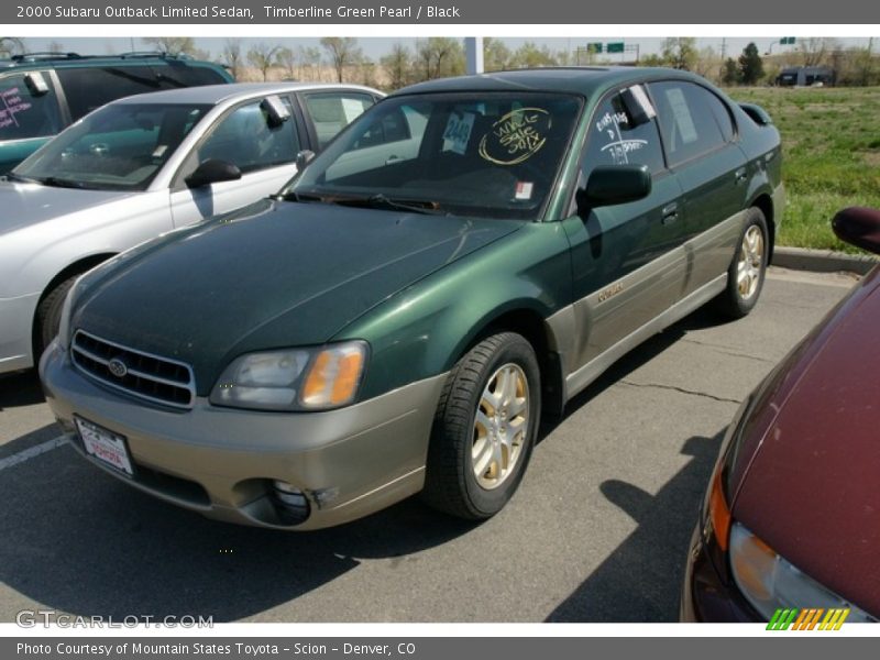 Timberline Green Pearl / Black 2000 Subaru Outback Limited Sedan