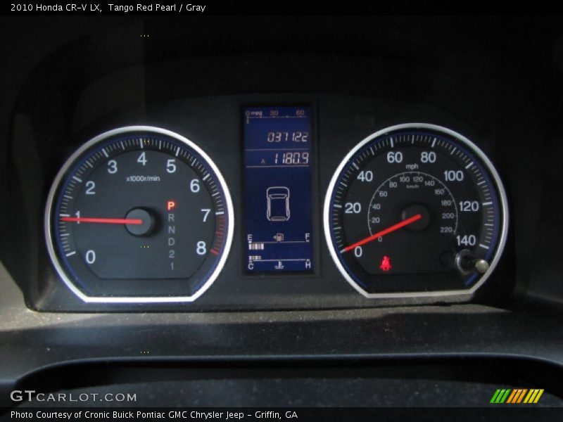 Tango Red Pearl / Gray 2010 Honda CR-V LX