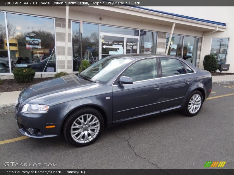 Dolphin Grey Metallic / Black 2008 Audi A4 2.0T Special Edition quattro Sedan