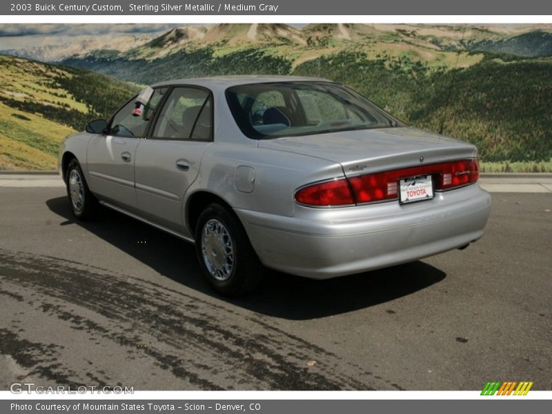 Sterling Silver Metallic / Medium Gray 2003 Buick Century Custom