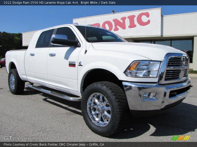 Bright White / Dark Slate 2012 Dodge Ram 2500 HD Laramie Mega Cab 4x4