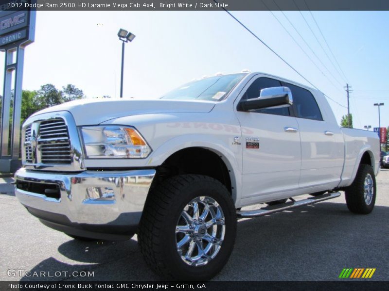 Bright White / Dark Slate 2012 Dodge Ram 2500 HD Laramie Mega Cab 4x4