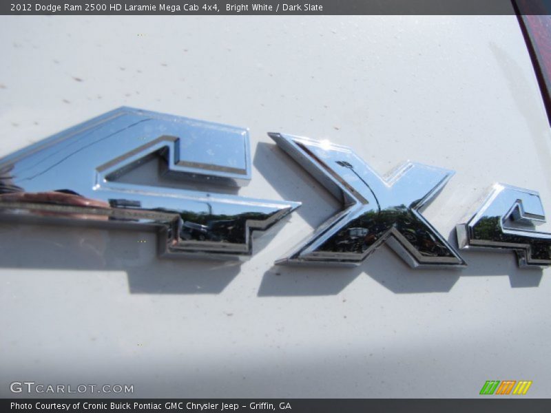 Bright White / Dark Slate 2012 Dodge Ram 2500 HD Laramie Mega Cab 4x4