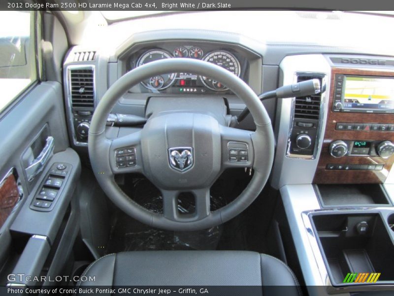 Bright White / Dark Slate 2012 Dodge Ram 2500 HD Laramie Mega Cab 4x4