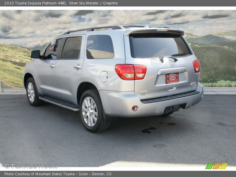 Silver Sky Metallic / Graphite 2010 Toyota Sequoia Platinum 4WD