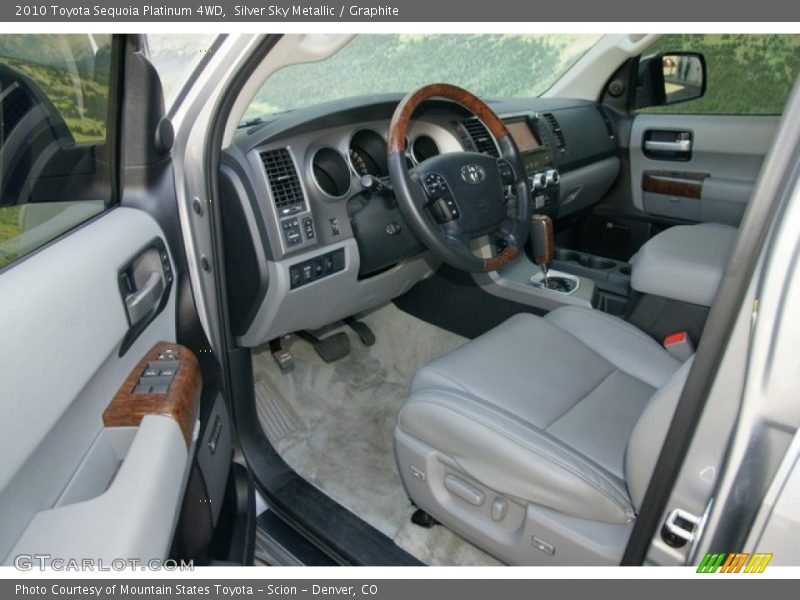 Silver Sky Metallic / Graphite 2010 Toyota Sequoia Platinum 4WD